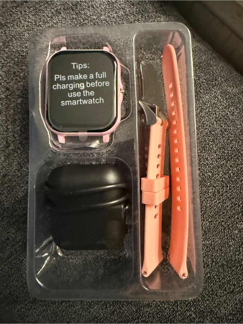 Pink Azrtl Smart Watch